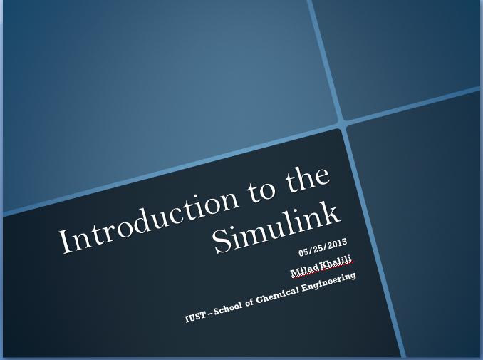 Introduction to the Simulink