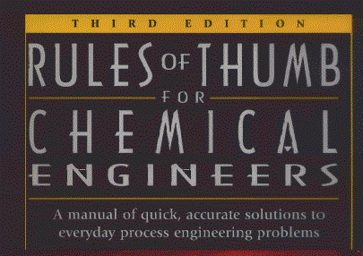 قوانین سرانگشتی مهندسی شیمی-Rules of Thumb for Chemical Engineers